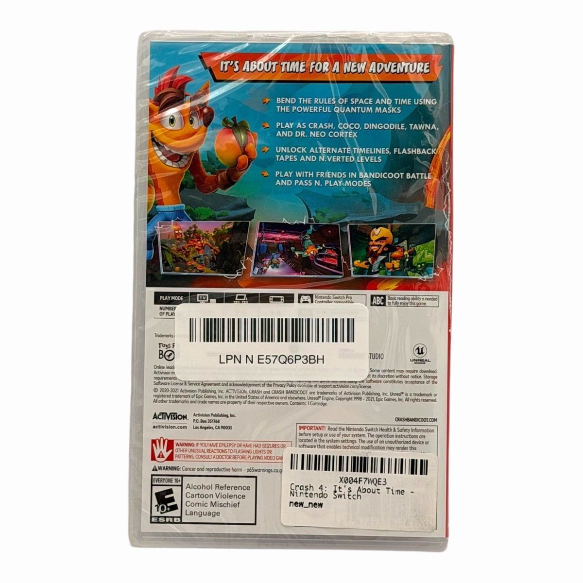 Crash 4: It's About Time - Nintendo Switch for sale online | eBay