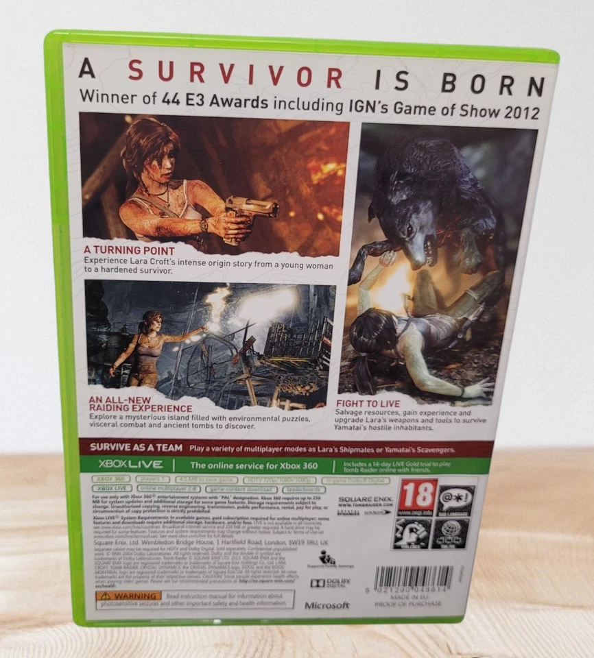 Tomb Raider Xbox 360 PAL UK Boxed Excellent Disc (NM) - Image 3 of 4