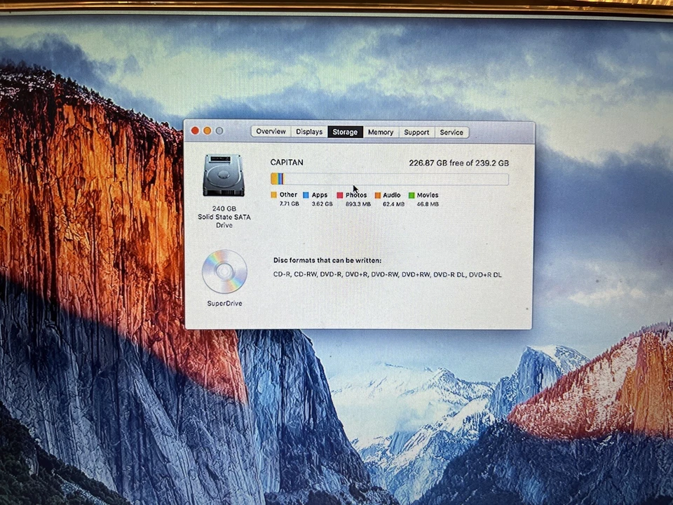 Apple Mac Pro A1186 GTX 980Ti EMC 2180 2 x 3.0 GHz Quad-Core Xeon 16GB 250GB SSD - Image 3 of 4