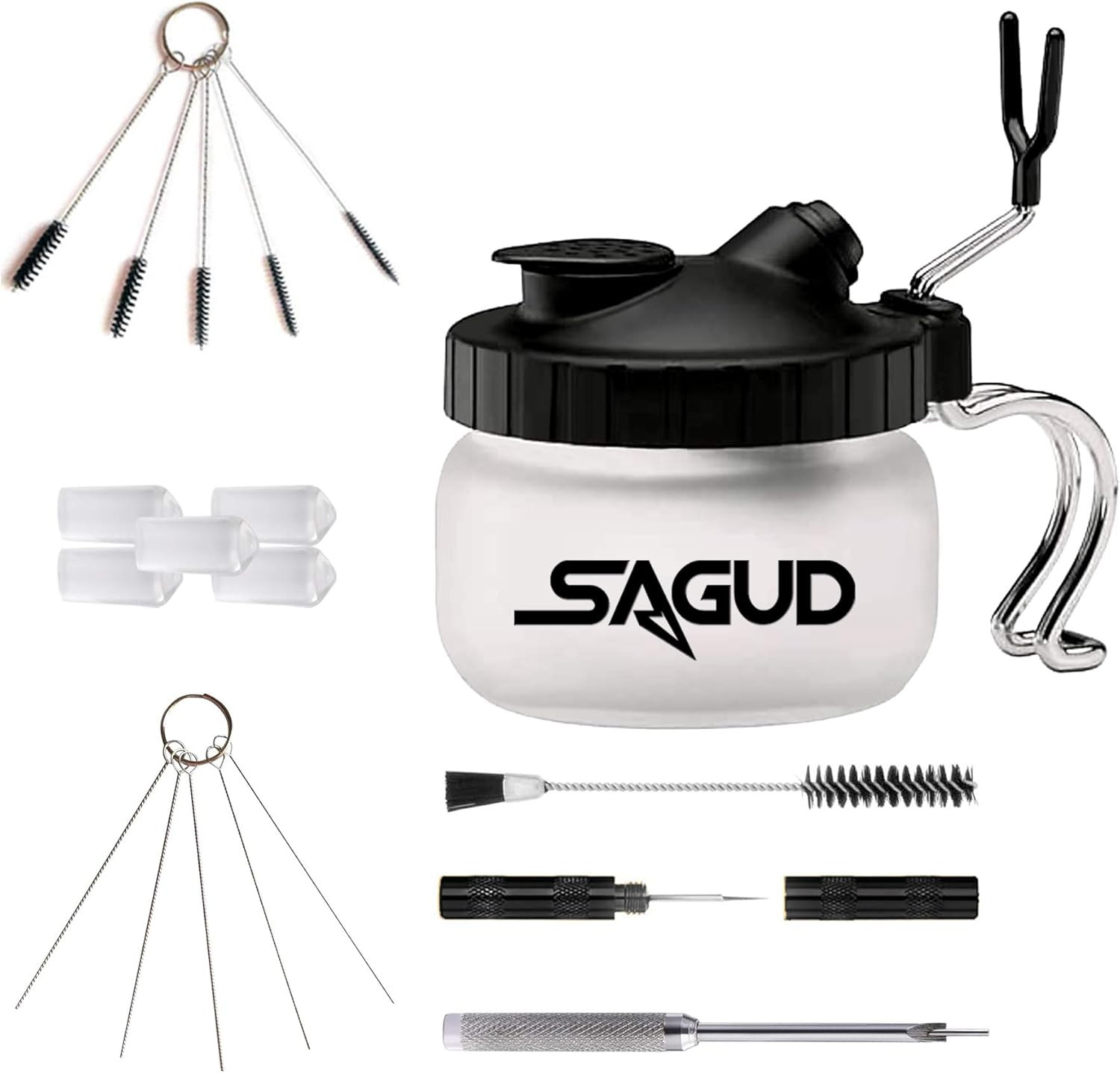 Aérographe bouché Solution avec ce kit de nettoyage complet à aiguilles de précision