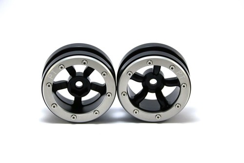 Beadlock Wheels PT-Safari Black/Silver 1.9 (4 pcs) - Picture 3 of 4