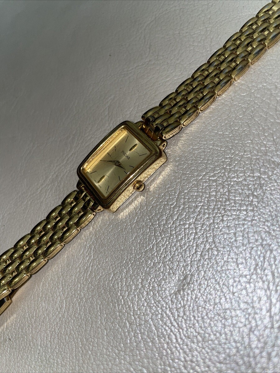 PULSAR QUARTZ GOLD DIAL VX50-X240 JAPAN WOMEN'S FULL WORKING ALL