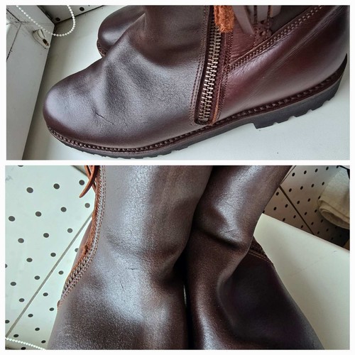 MAYURA 1483 Unisex Handmade Brown Leather Hunting Riding Boots Size 41 (W-9/M-8) - Picture 23 of 23