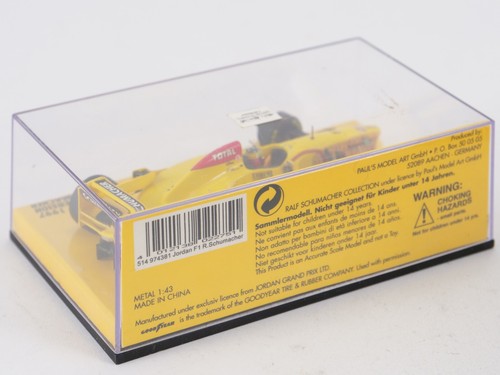 MINICHAMPS 1/43 Jordan Peugeot 1997 Launch Version Ralf Schumacher 514 974381 - Bild 10 von 10