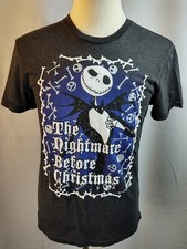 Disney Tim Burton's The Nightmare Before Christmas T-Shirt M Jack Skellington