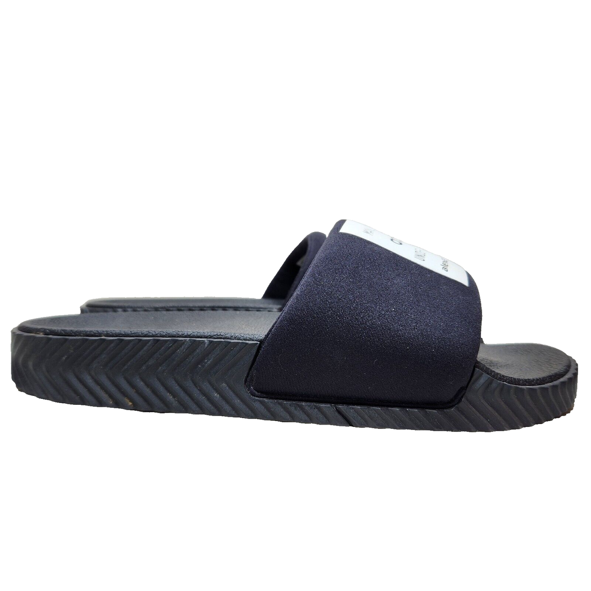 ADIDAS Alexander Wang x AW Adilette Slide Black White Brown US size 7 ADIDAS Alexander Wang x Adilette Slide Core Black Sz 8.5  main image 2