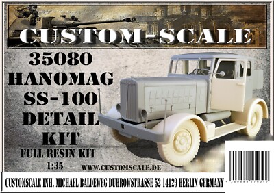 CS 35080 Hanomag SS-100 Detail Conversion Resin Kit für Takom Customscale 1:35