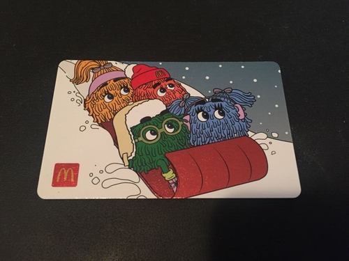 MCDONALD'S McDonaldland Gobblins on Sled ( 2024 ) Foil Gift Card ( $0 ) - 第 1/2 張圖片