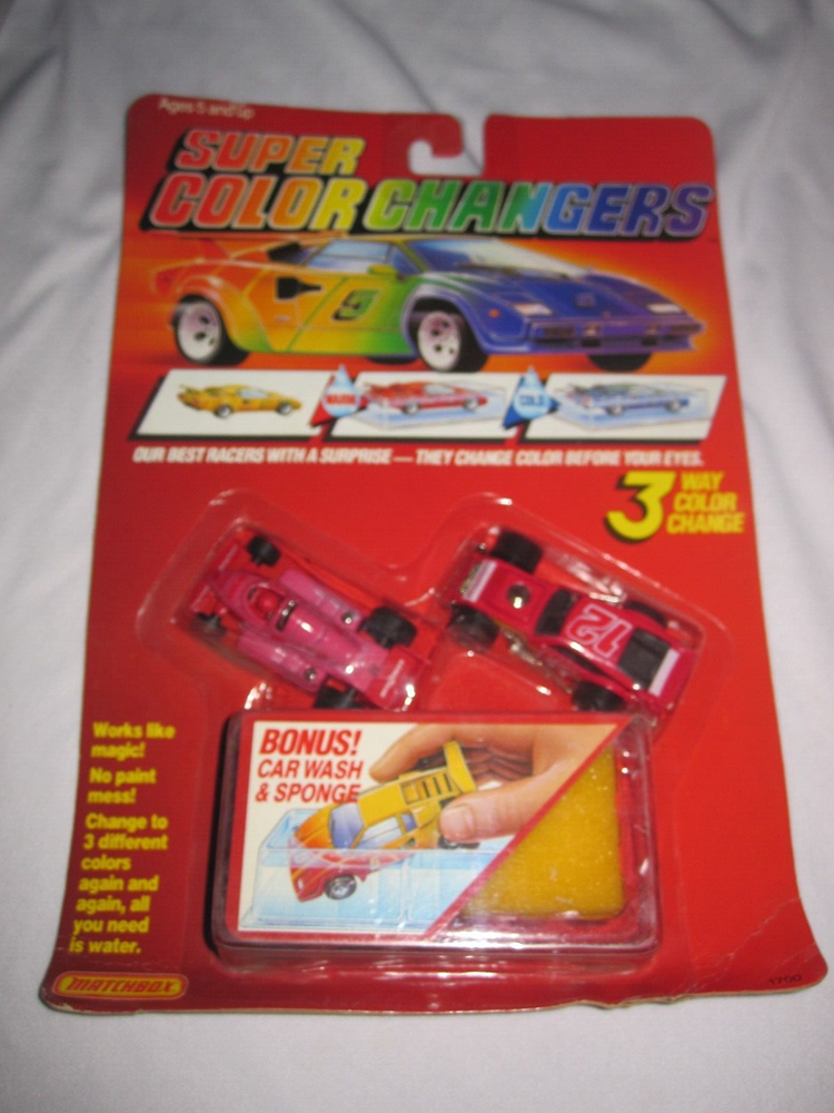 Matchbox Super Color Changers Race Car Set 5-Piece Cars That Transform in Water