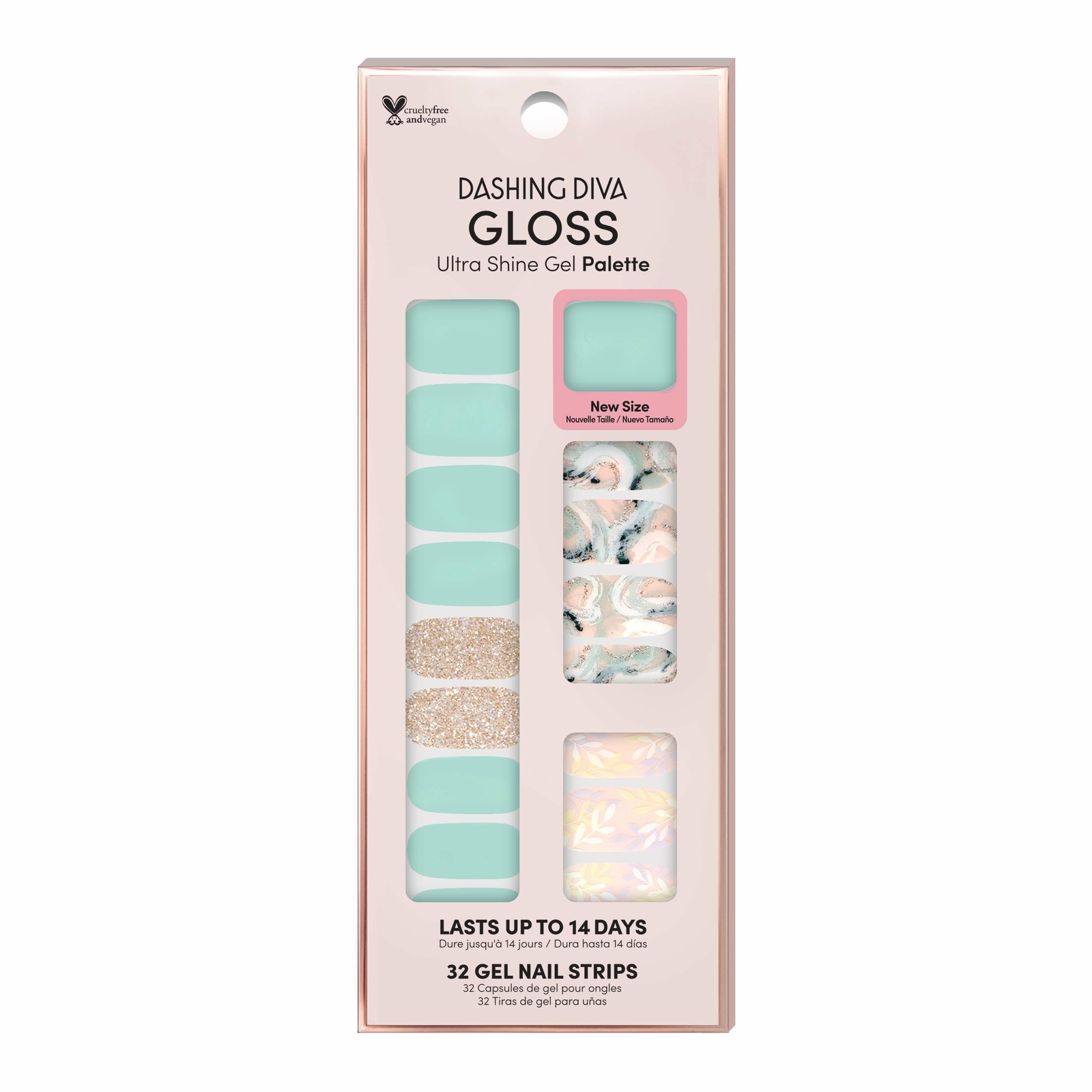 Палетка геля Dashing Diva Gloss Ultra Shine 34 полоски для ногтей на ваш выбор 5190₽