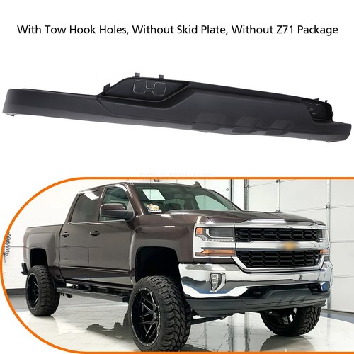 For Silverado 1500 20162019 Front Bumper Valance W/O Tow Hook Holes W