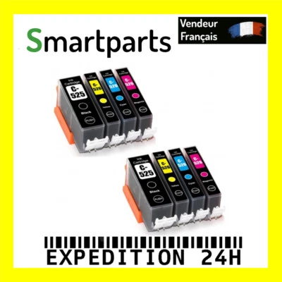 8 Cartouches compatibles Canon PGI-525 CLI-526 - Photo 1/4