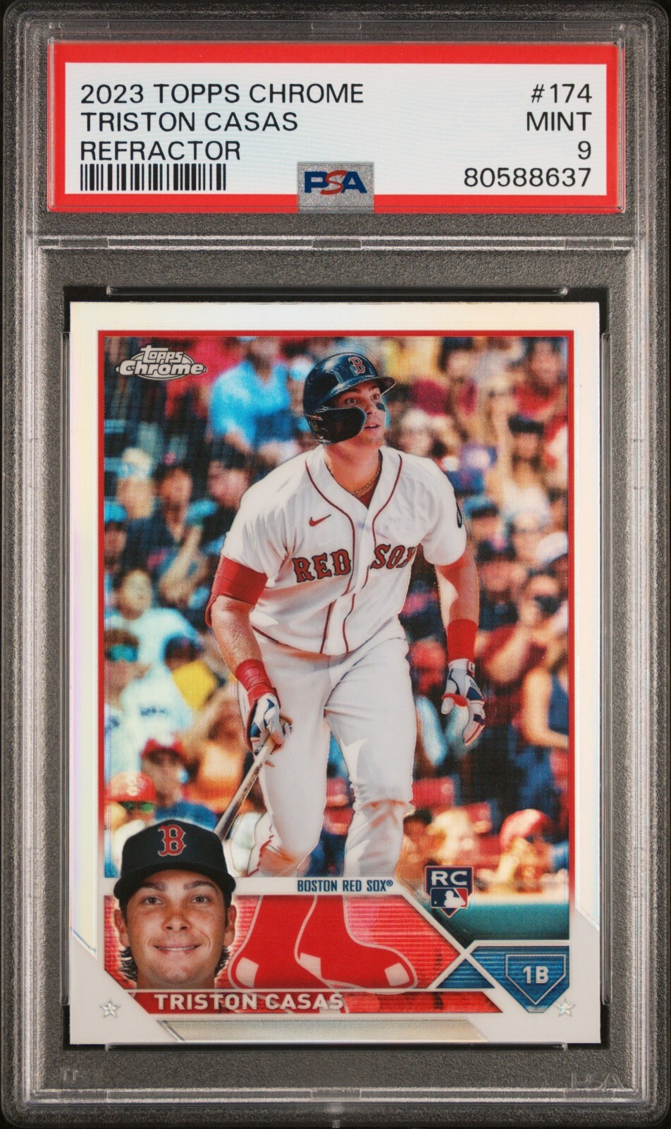 TRISTON CASAS 2023 Topps Chrome #174 Refractor RC Rookie PSA 9 MINT