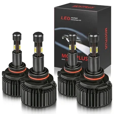 4X 9005+9006 260W 26000LM COMBO LED HEADLIGHT HIGH+LOW BEAM 6000K TOTAL 4 BULBS 