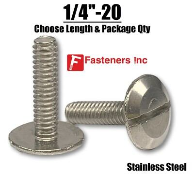 #ad 1 4quot; 20 Stainless Steel Slotted Hurricane Sidewalk Bolts Select Length amp; Qty $166.95
