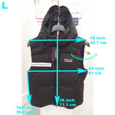 POLO RALPH LAUREN SPORT MENS SIDELINE DOWN FEATHERS VEST JACKET