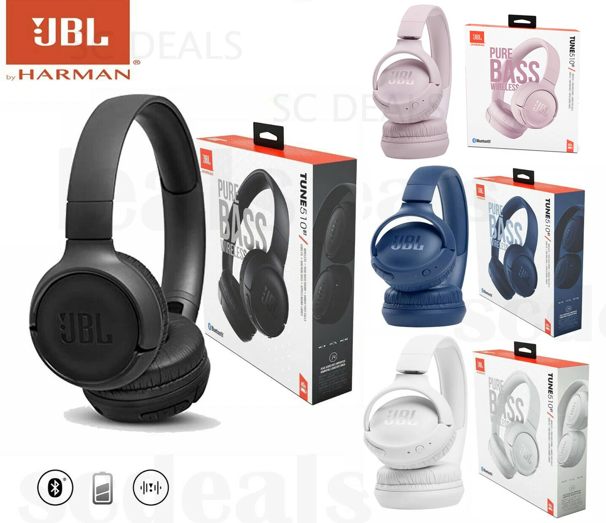 JBL - Casque TUNE 510BT Bleu