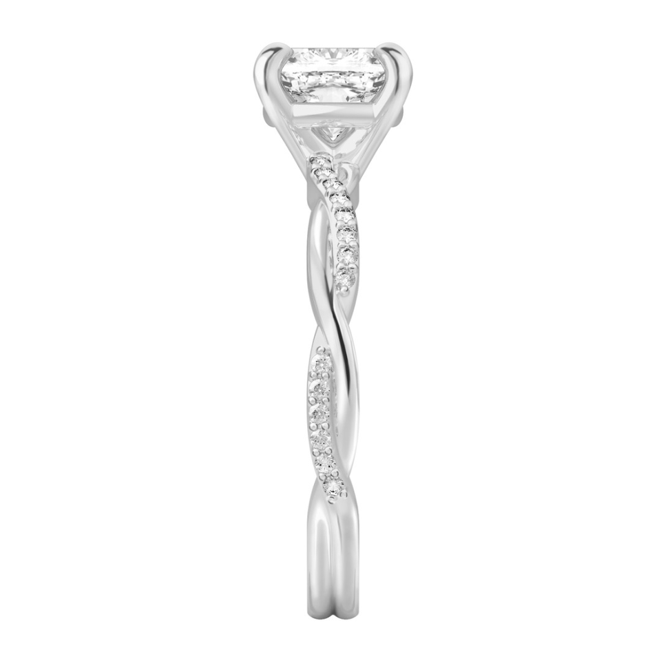 Engagement Ring 950 Platinum 1.20 Carat Cushion Cut IGI GIA Lab Grown