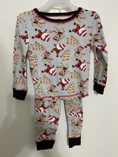 Only Boys Gingerbread Ninja Santa Claus Pajamas Size 4T Christmas