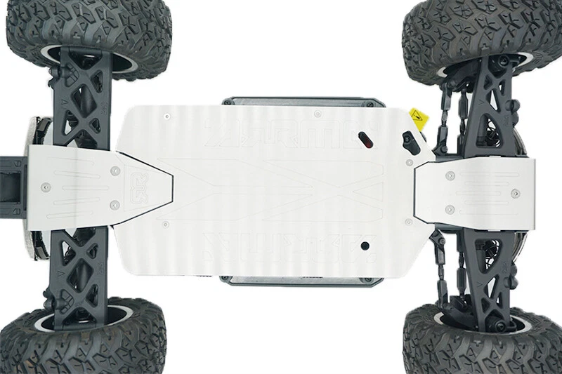 PLACAS DE DESLIZAMIENTO DE ACERO INOXIDABLE GPM PARA ARRMA BIGROCK DOBLE CABINA AR10271 VERSIÓN LÁSER Foto 2 de 3