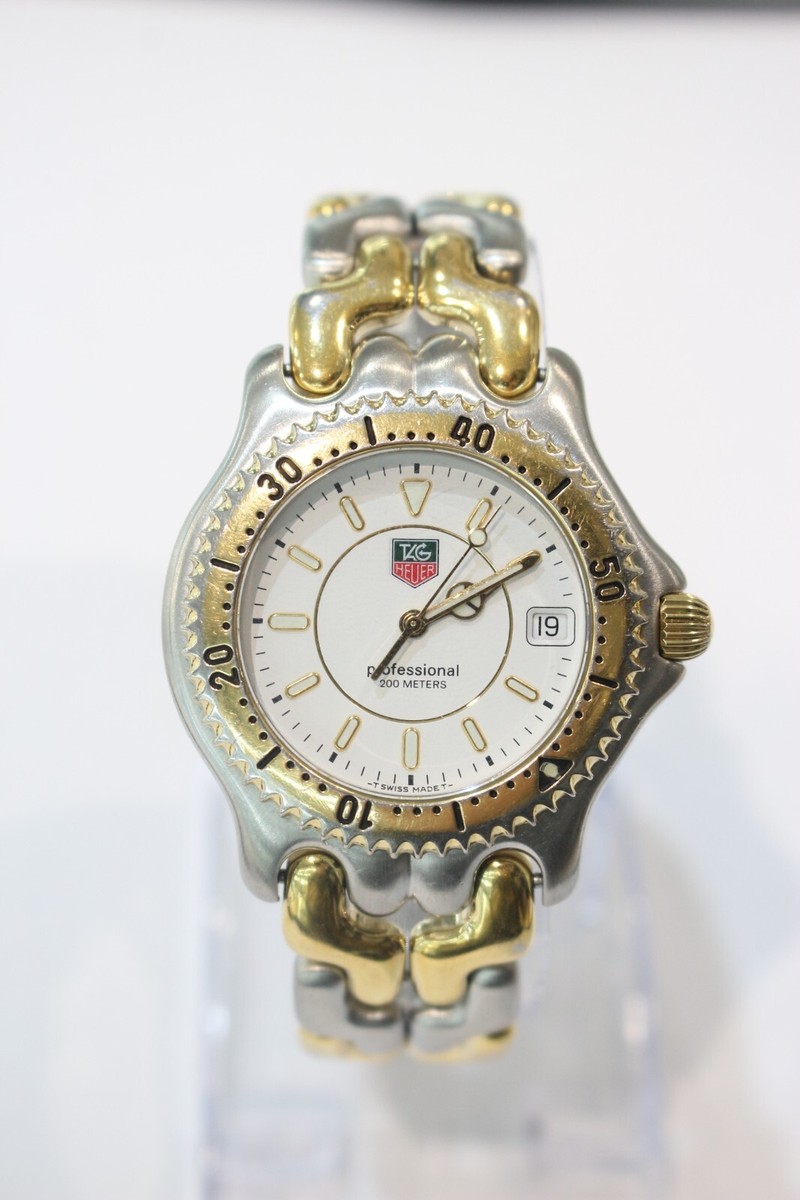 TAG Heuer Professional WG-1122 White Dial Two Tone 200M Quartz