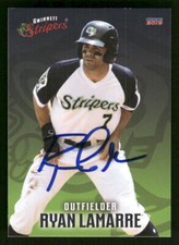 2019 Choice Gwinnett Stripers Ryan LaMarre IP Auto Autographed Signed #15 Card