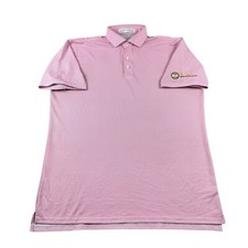 Holderness Bourne Red Pattern Performance PGA Mens Golf Polo Size L