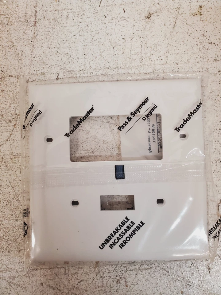 24 cantidad de placas de pared combinadas Pass & Seymour Legrand TPJ126-W (24 cantidades) Foto 4 de 4