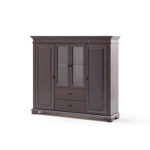 Highboard Kiefer Massiv Kolonialstil - Lyon-image