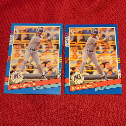 KEN GRIFFEY JR #77 seattle mariners DONRUSS 1991 baseball card vintage NO  DOT