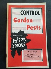 Control Garden Pests Without Poison Sprays Booklet Rodale Organic Gardening 1965