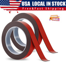 2pcs 10mmx10m Double Sided Tape, Acrylic Foam Mounting Adhesive for Car Auto