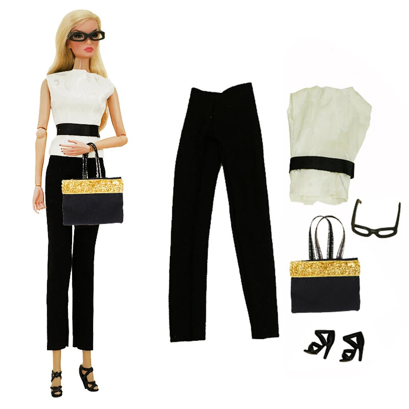 Set For 11.5" Doll Suit Outfits Bag Shoes Glasses 1/6 Toys