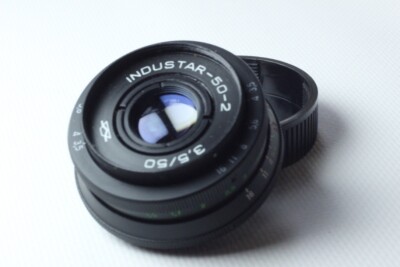 INDUSTAR 50-2 Photo Lens f3.5 50mm M42 Soviet Vintage Pancake