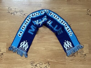 Echarpe Om Marseille 2025 Écharpe Olympique De Marseille OM - Officielle, 140cm, Polyester écharpe Officielle Om