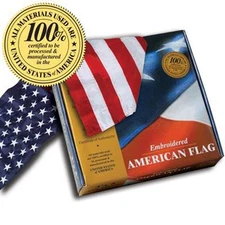 Embroidered 2-ft-by-3-ft American Flags *100% MADE IN U.S.A.* Allied Flag™ 2'x3'