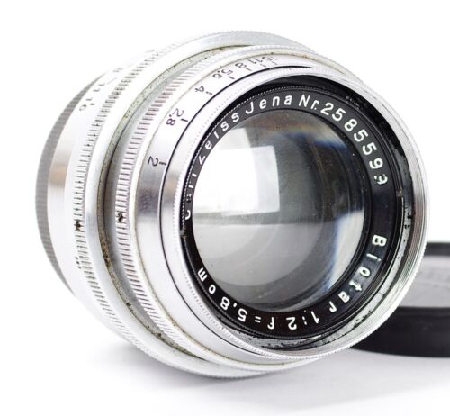Carl Zeiss Jena Biotar 2/5.8cm f/2 5.8cm PRE-WAR Heavy 8 Blades for Exakta READ - Picture 4 of 7