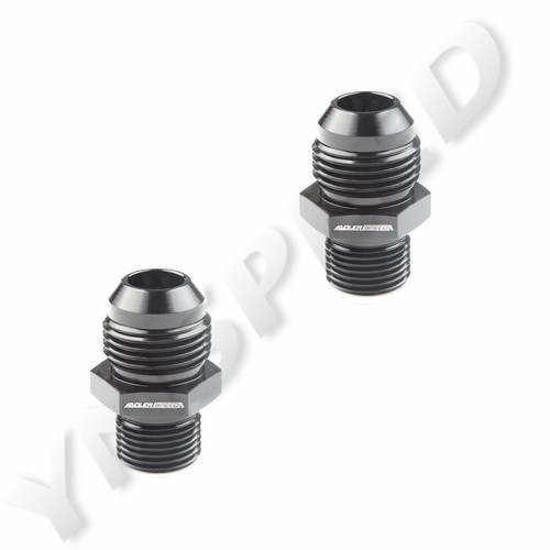 ENVÍO A EE. UU. 2 PIEZAS AN10 10AN AN-10 macho a M18 x 1,5 mm aluminio montaje recto negro - Imagen 1 de 6