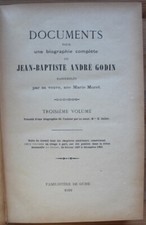 TRES RARE : Jean-Baptiste André GODIN par Marie MORET Familistère de GUISE 1910 
