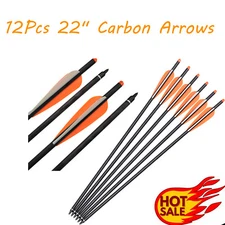6X 22" Carbon Crossbow Bolts Hammerfist Hobo Archery Product Arrows Hunting 