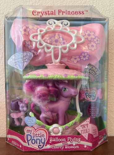 My Little Pony G3 Balloon Flying with Cherry Blossom III Tiddly Wink breezie NIB - Picture 1 of 2