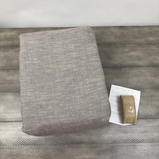 Pottery Barn Emery Linen Cotton Blackout Curtain Drape 100  x108  Gray NWOT
