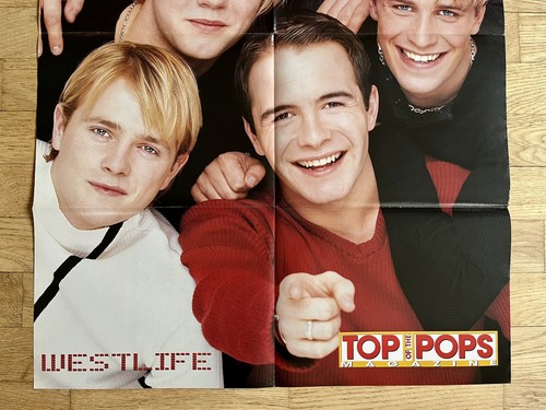 Poster gigante Westlife Boyband anni 90 rivista musicale Regno Unito top - Foto 4 di 13