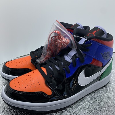 Nike Air Jordan 1 Mid SE 'Multi Patent' (W) CV5276-001 Size 11 W ... Nike Air Jordan 1 Mid SE 'Multi Patent' (W) CV5276-001 Size 11 W ...