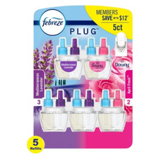 Febreze PLUG Air Freshener Refills - Mediterranean Lavender  Downy April Fresh,