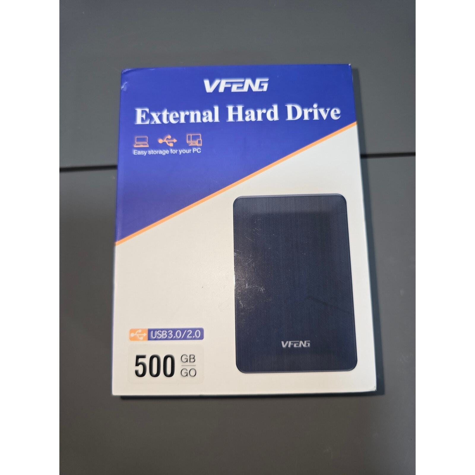 Vfeng External Hard Drive 500 Gb USB 3.0 2.0