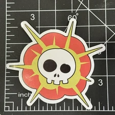 Skull Explosion - Pirate Attitude Vinyl Decal Sticker Bomb Kawaii Skull Horror