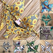 New Women's Bikini Set Floral Brazilian Swimwear Swimsuit Bathing Suit Beach Bra