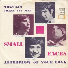 SMALL FACES AFTERGLOW OF YOU LOVE / WHAM BAM THANK 1969 RECORD YUGOSLAVIA 7" PS