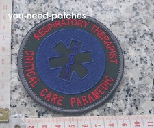 Terapeuta oddechowy Critical Care Logo ratownika medycznego Naszywka z logo Szycie Medycy Ratownictwo